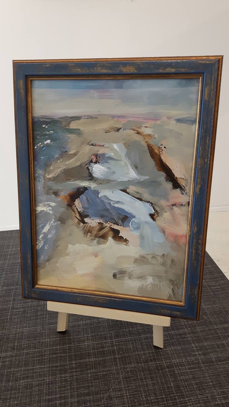 Original Expressionism Seascape Painting by Leyton Rowley
