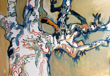 Original Modern Tree Paintings by Marie Michaela Sechtlova