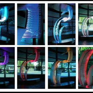 Collection PUBLIC ART LIGHT-GLASS-VIDEO ART BY MERY CRYSTAL RA