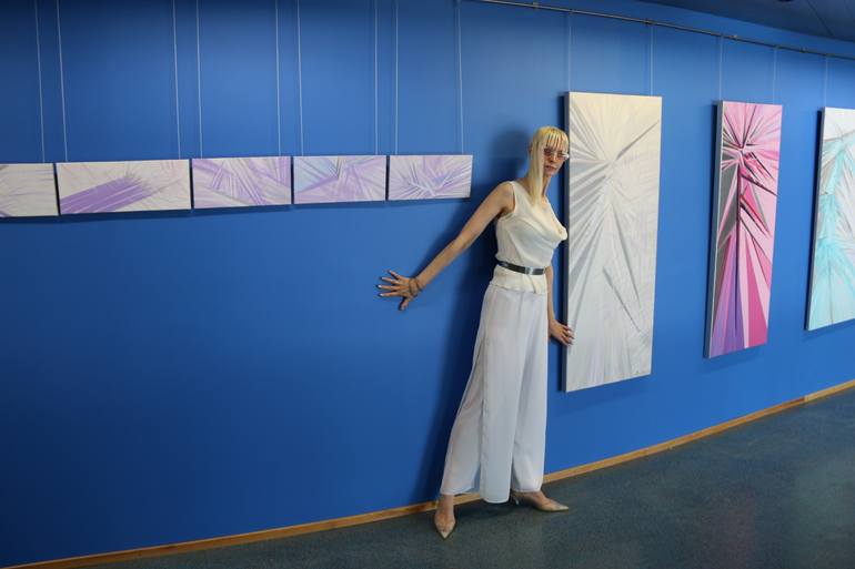 Original Conceptual Abstract Painting by Mery Crystal Ra