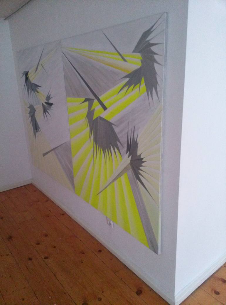 Original Abstract Animal Painting by Mery Crystal Ra