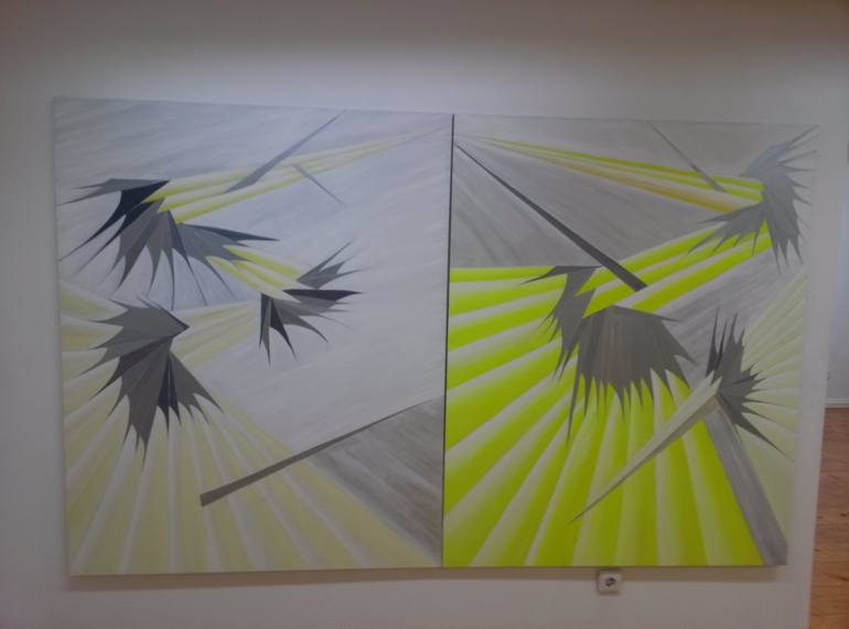 Original Abstract Animal Painting by Mery Crystal Ra