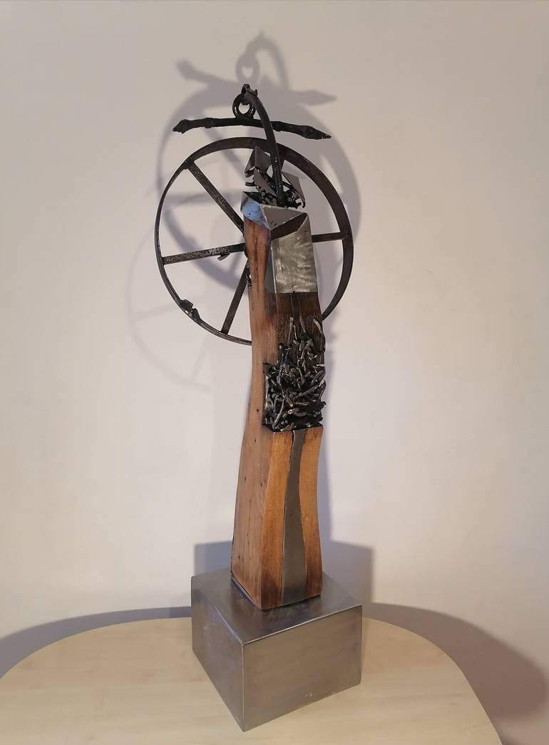 Original Abstract Sailboat Sculpture by Zdravko Jovic