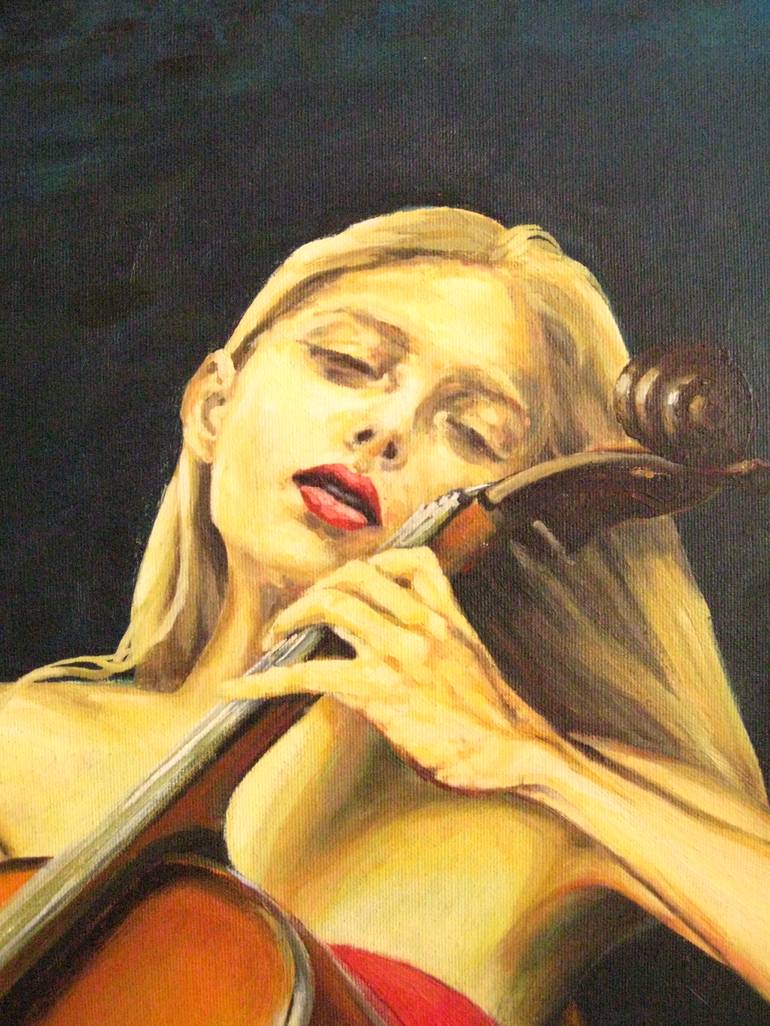 Original Impressionism Music Painting by Zdravko Jovic