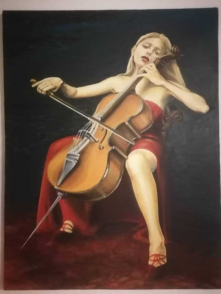 Original Impressionism Music Painting by Zdravko Jovic