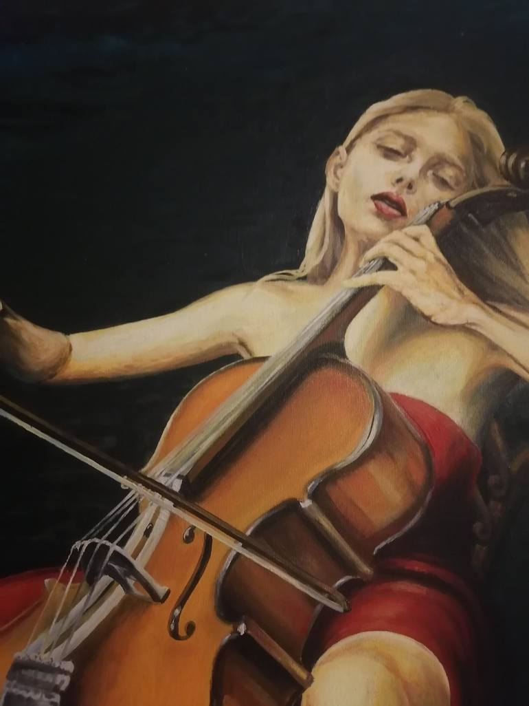 Original Impressionism Music Painting by Zdravko Jovic