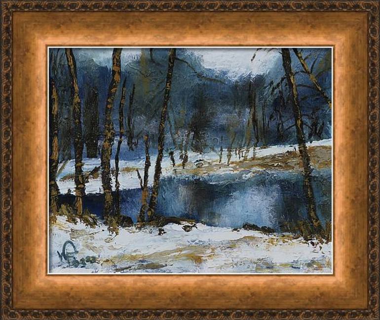 Original Impressionism Landscape Painting by WALTER FAHMY