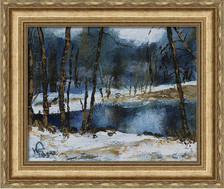 Original Impressionism Landscape Painting by WALTER FAHMY