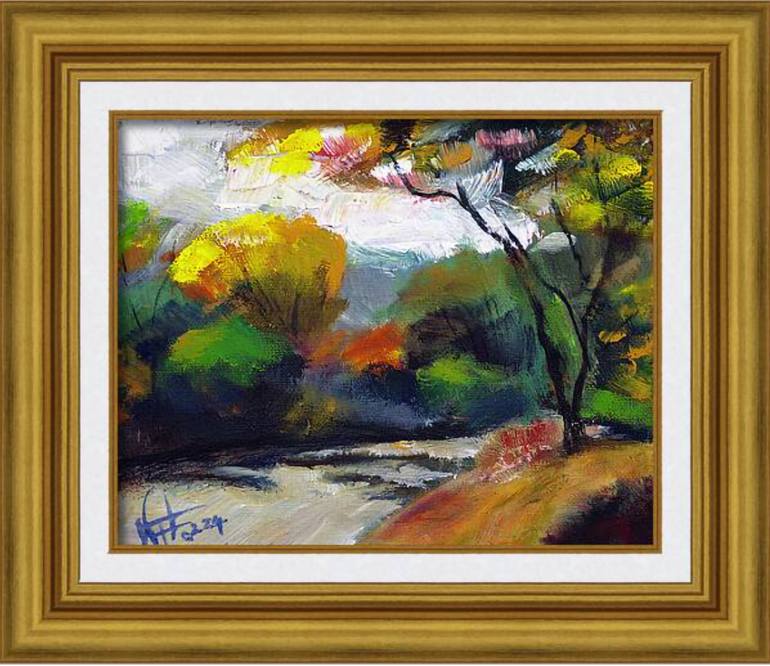 Original Impressionism Landscape Painting by Walter Fahmy