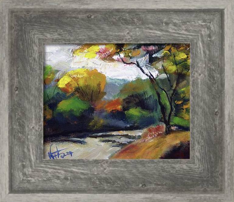 Original Impressionism Landscape Painting by Walter Fahmy