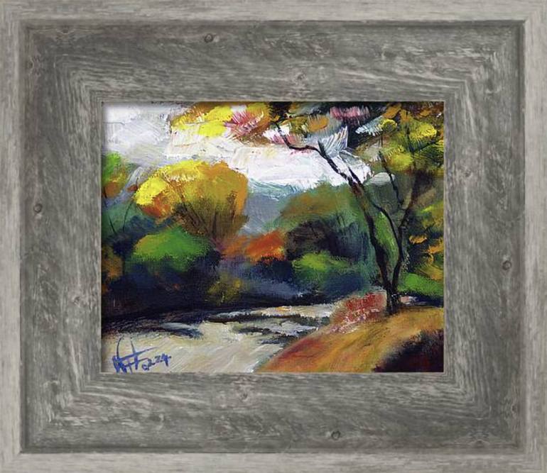 Original Impressionism Landscape Painting by WALTER FAHMY