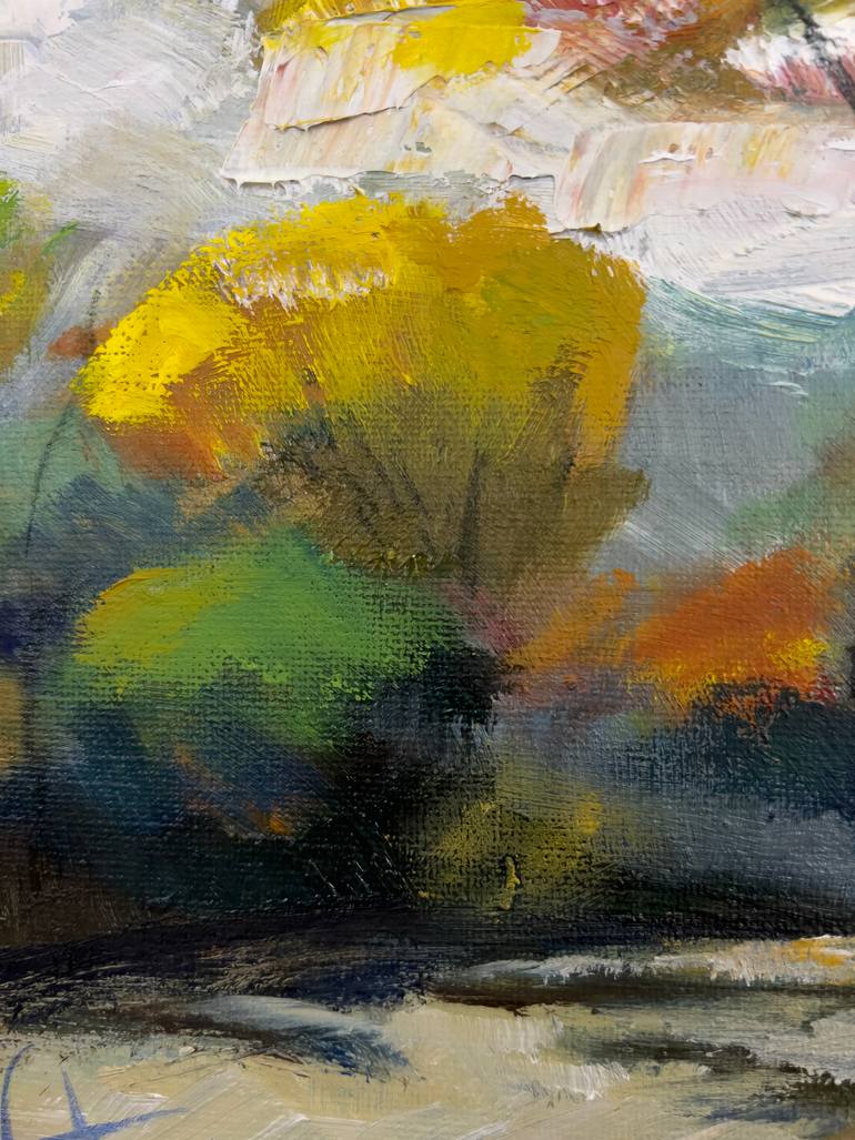 Original Impressionism Landscape Painting by Walter Fahmy