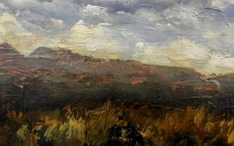 Original Impressionism Landscape Painting by WALTER FAHMY