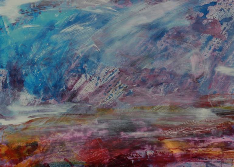 Original Abstract Expressionism Abstract Painting by Walter Fahmy