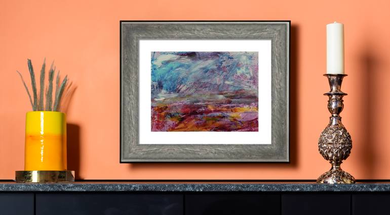 Original Abstract Expressionism Abstract Painting by Walter Fahmy