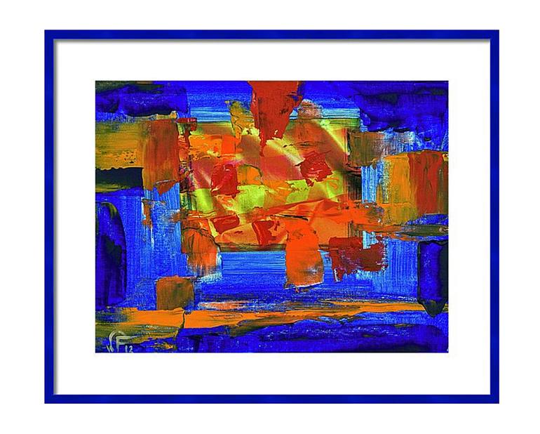 Original Fine Art Abstract Collage by WALTER FAHMY