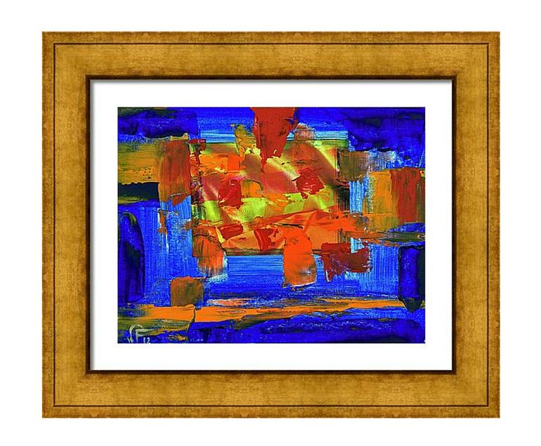 Original Fine Art Abstract Collage by WALTER FAHMY