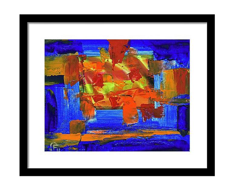 Original Fine Art Abstract Collage by WALTER FAHMY