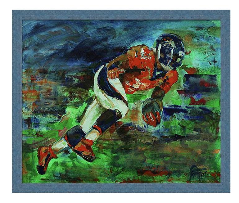 Original Expressionism Sports Painting by WALTER FAHMY