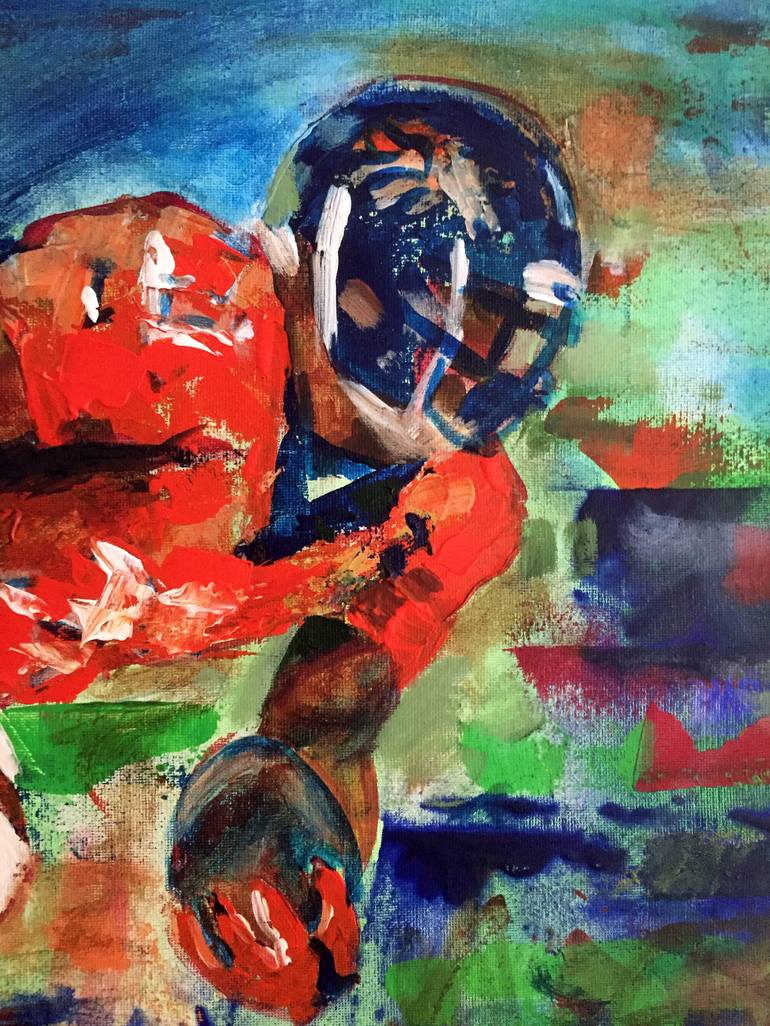 Original Expressionism Sports Painting by WALTER FAHMY