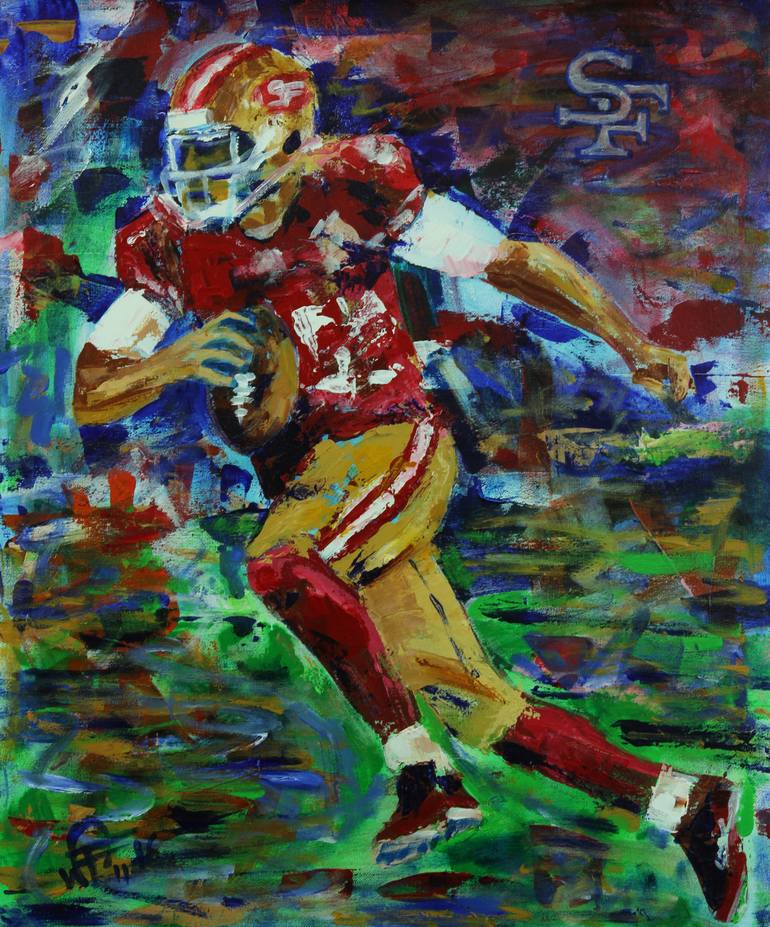 SAN FRANCISCO 49ERS Painting by WALTER FAHMY