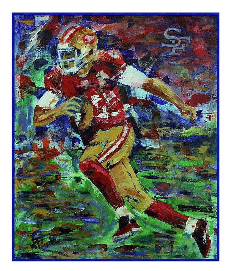 Original Expressionism Sports Painting by WALTER FAHMY