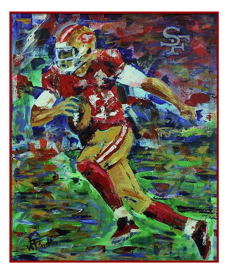 Original Expressionism Sports Painting by WALTER FAHMY