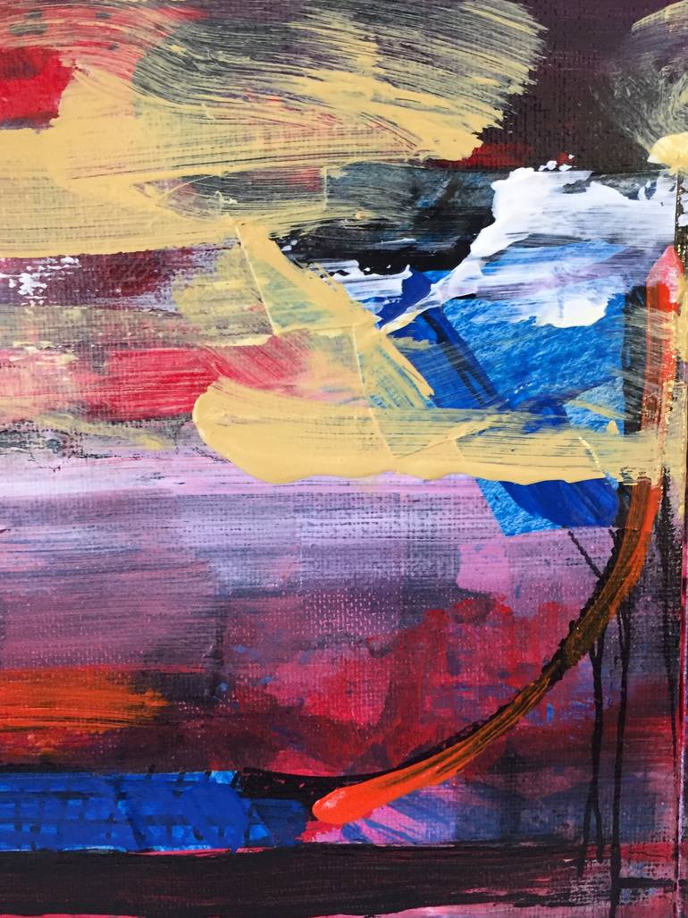 Original Fine Art Abstract Collage by Walter Fahmy