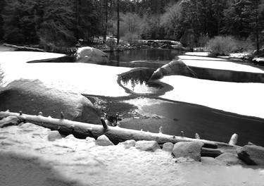 YOSEMITE - FROZEN MIRROR LAKE (B&W) - Limited Edition of 5 thumb