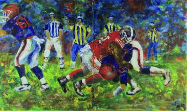 Original Figurative Sports Paintings by WALTER FAHMY