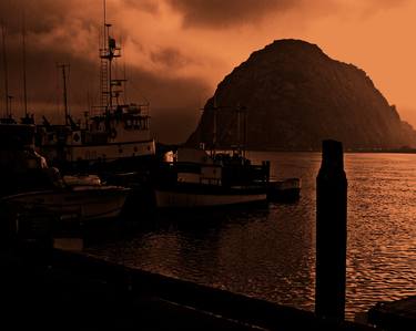 FOGGY SUNSET ON THE DOCKS (Sepia) - Limited Edition of 5 thumb