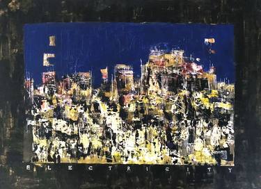 Original Abstract Expressionism Cities Paintings by Igor Ziko