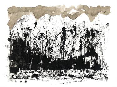 Original Abstract Expressionism Calligraphy Painting by Igor Ziko