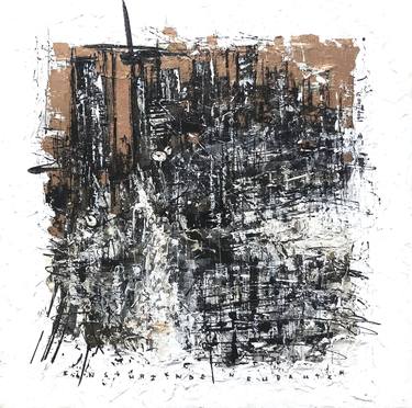 Original Black & White Abstract Painting by Igor Ziko