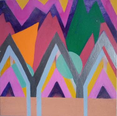 Original Abstract Geometric Paintings by Julia Kennedy-Bell