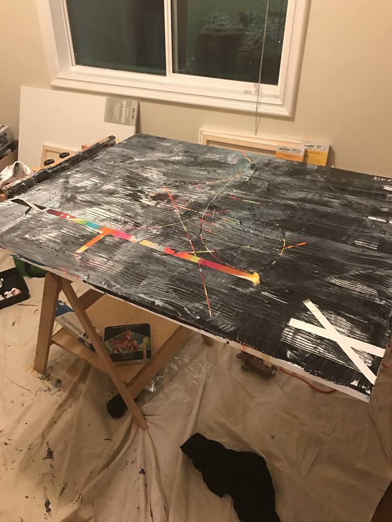 Original Abstract Painting by Drew Ginsburg