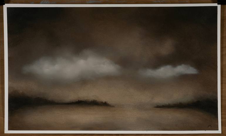 Original Abstract Expressionism Landscape Painting by Rolf Marriott