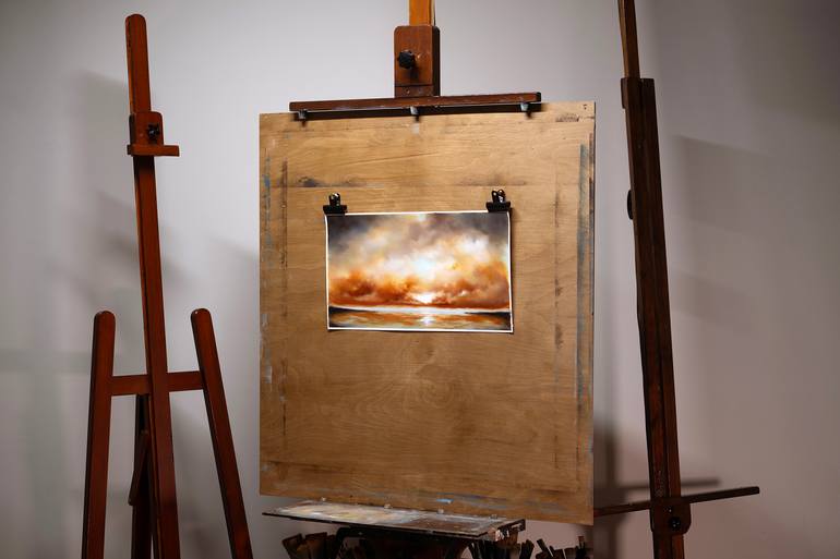 Original Abstract Expressionism Landscape Painting by Rolf Marriott