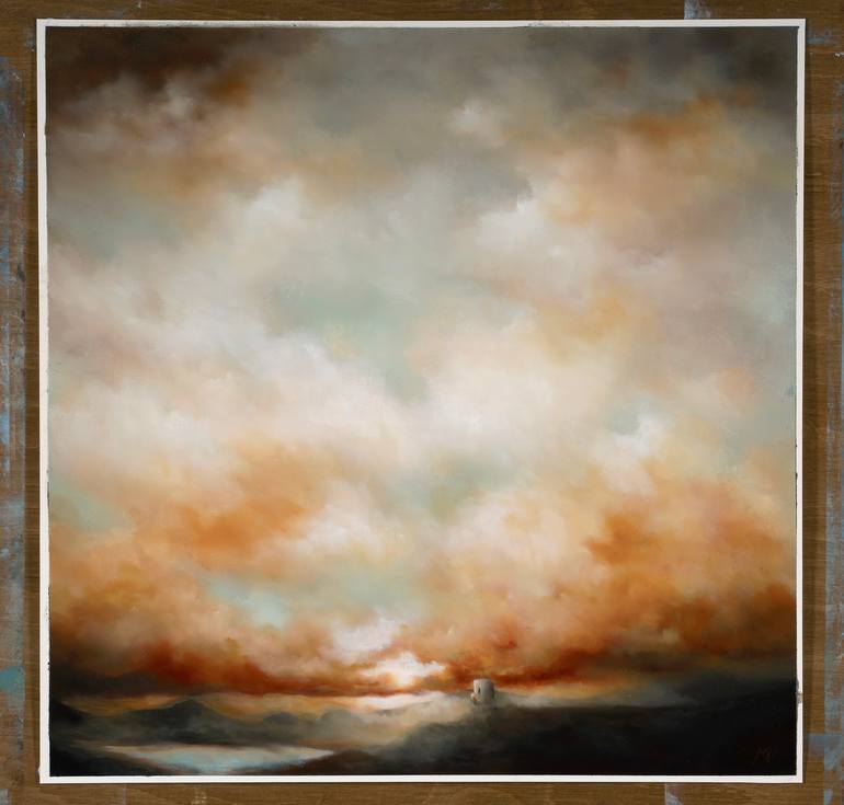 Original Abstract Expressionism Landscape Painting by Rolf Marriott