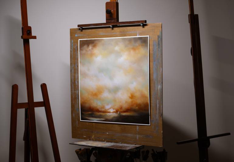 Original Abstract Expressionism Landscape Painting by Rolf Marriott