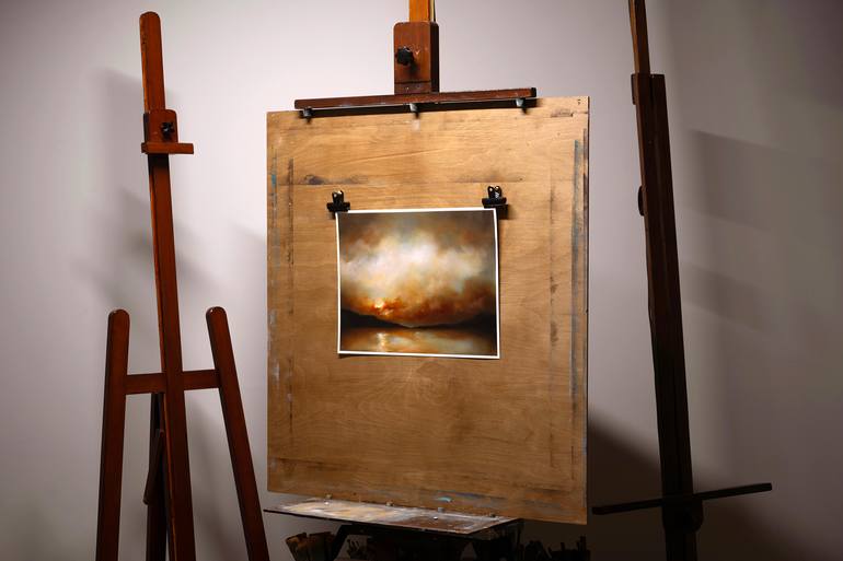 Original Abstract Expressionism Landscape Painting by Rolf Marriott