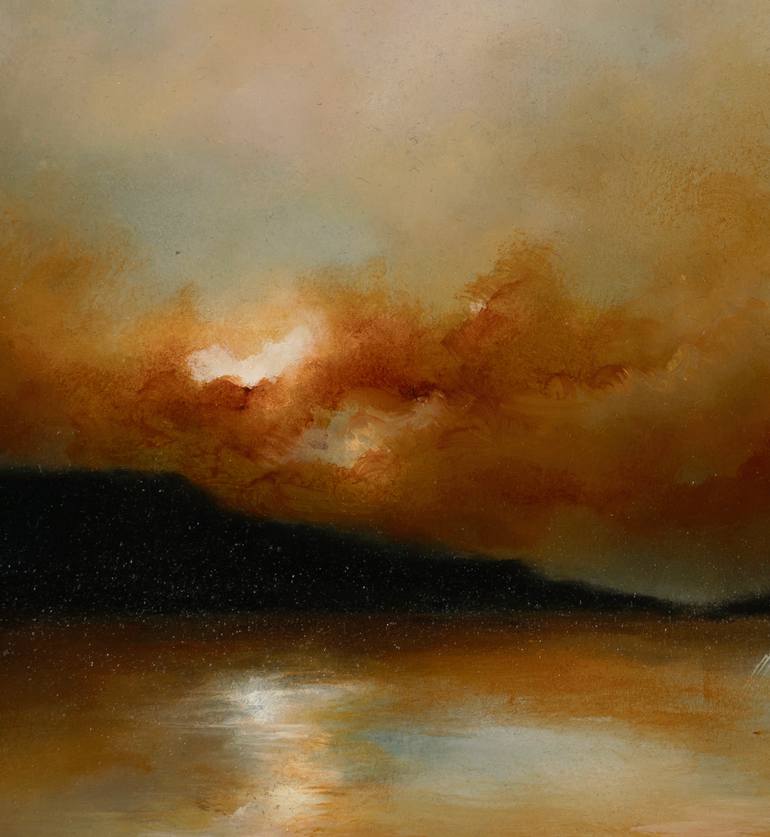 Original Abstract Expressionism Landscape Painting by Rolf Marriott