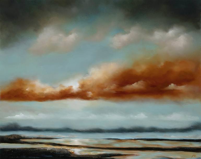 Original Landscape Painting by Rolf Marriott | Abstract Expressionism Art on Paper | From The Isle Of Skye