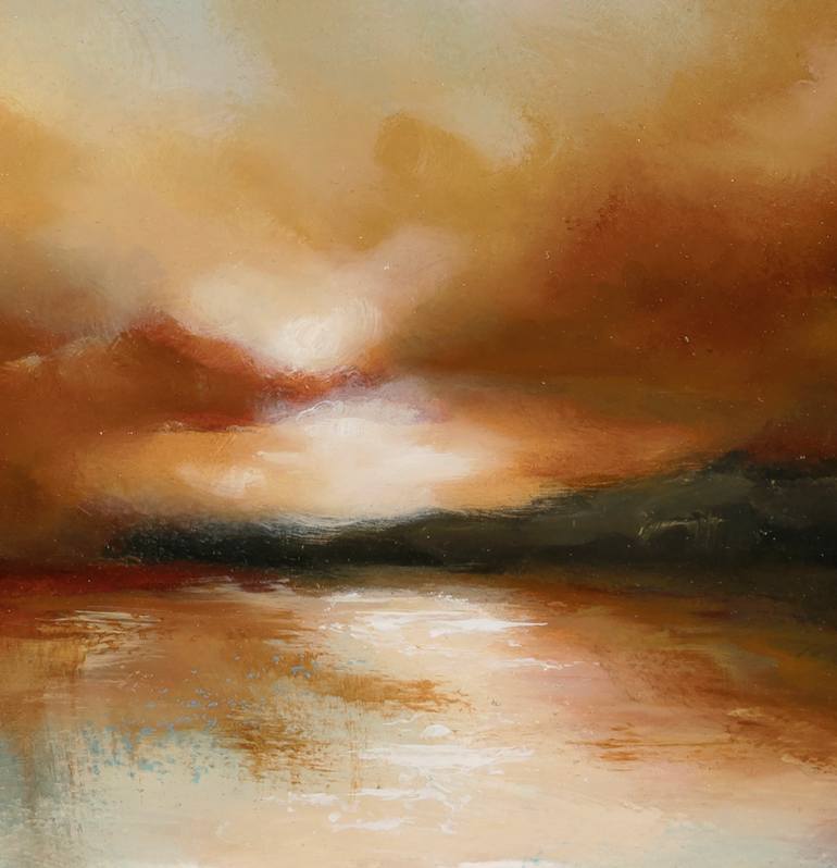 Original Abstract Expressionism Landscape Painting by Rolf Marriott