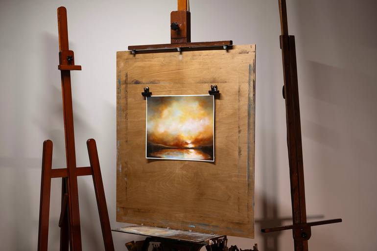 Original Abstract Expressionism Landscape Painting by Rolf Marriott