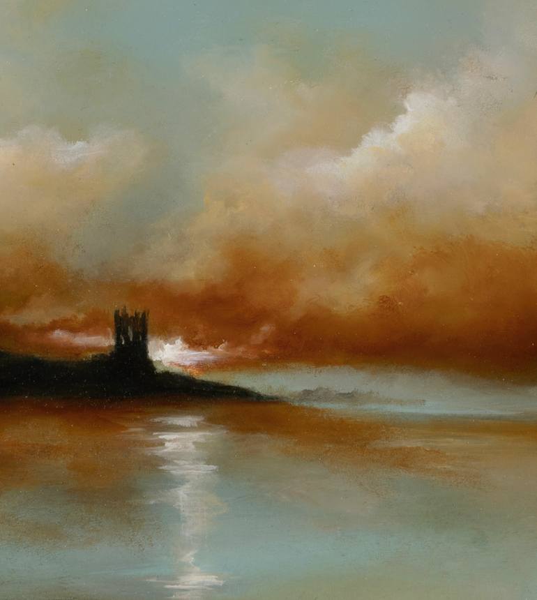 Original Abstract Expressionism Landscape Painting by Rolf Marriott