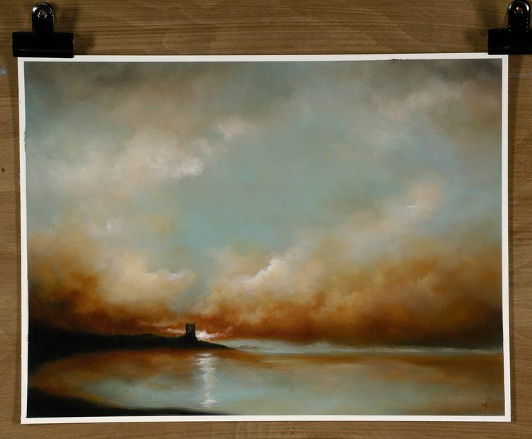 Original Abstract Expressionism Landscape Painting by Rolf Marriott