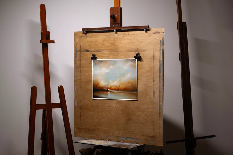 Original Abstract Expressionism Landscape Painting by Rolf Marriott
