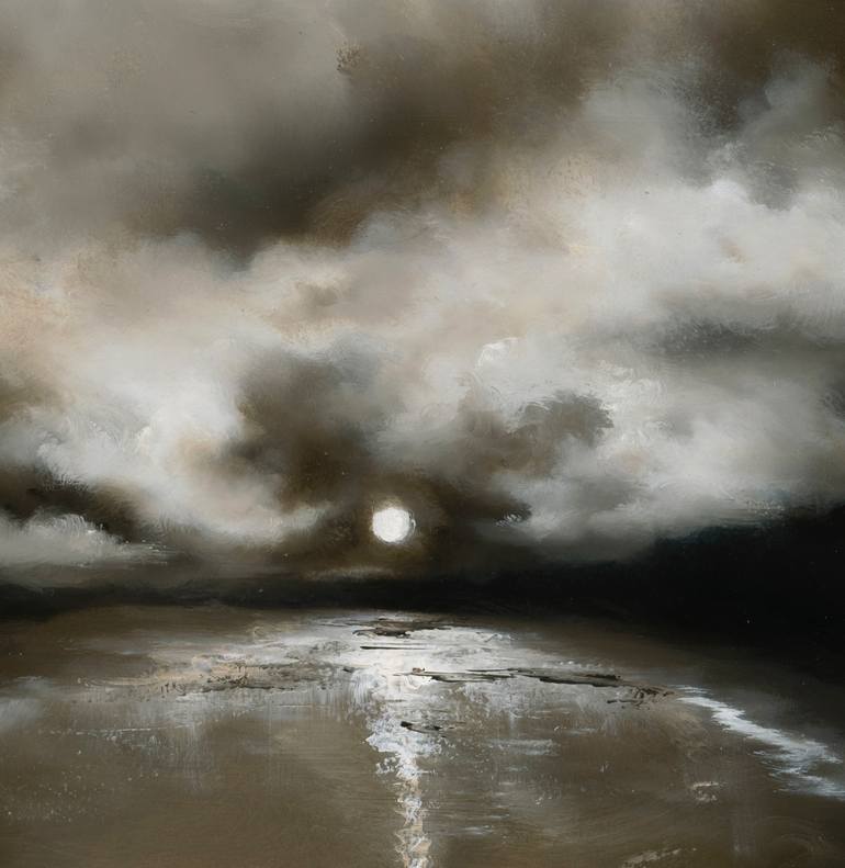 Original Abstract Expressionism Landscape Painting by Rolf Marriott