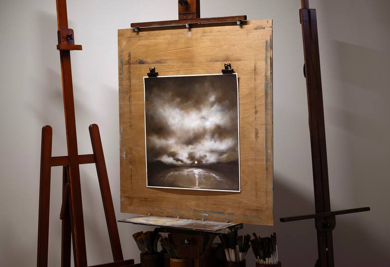 Original Abstract Expressionism Landscape Painting by Rolf Marriott